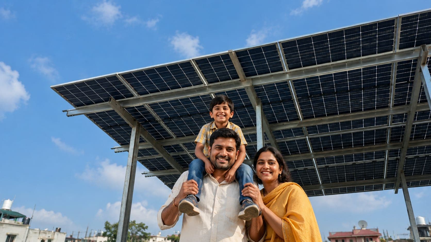 5 kW residential solar installation in Wright Town, Jabalpur