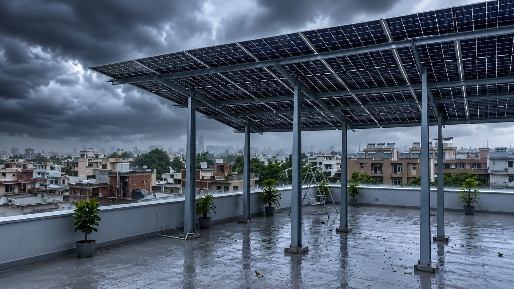Monsoon & Heat in MP: Why GI Mounting Structures and O&M Matter